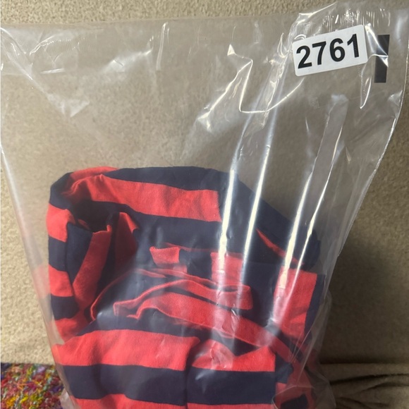 Polo Ralph Lauren Men Red Royal Blue Stripe Crew-Neck Classic Fit T Shirt Large - Picture 7 of 7